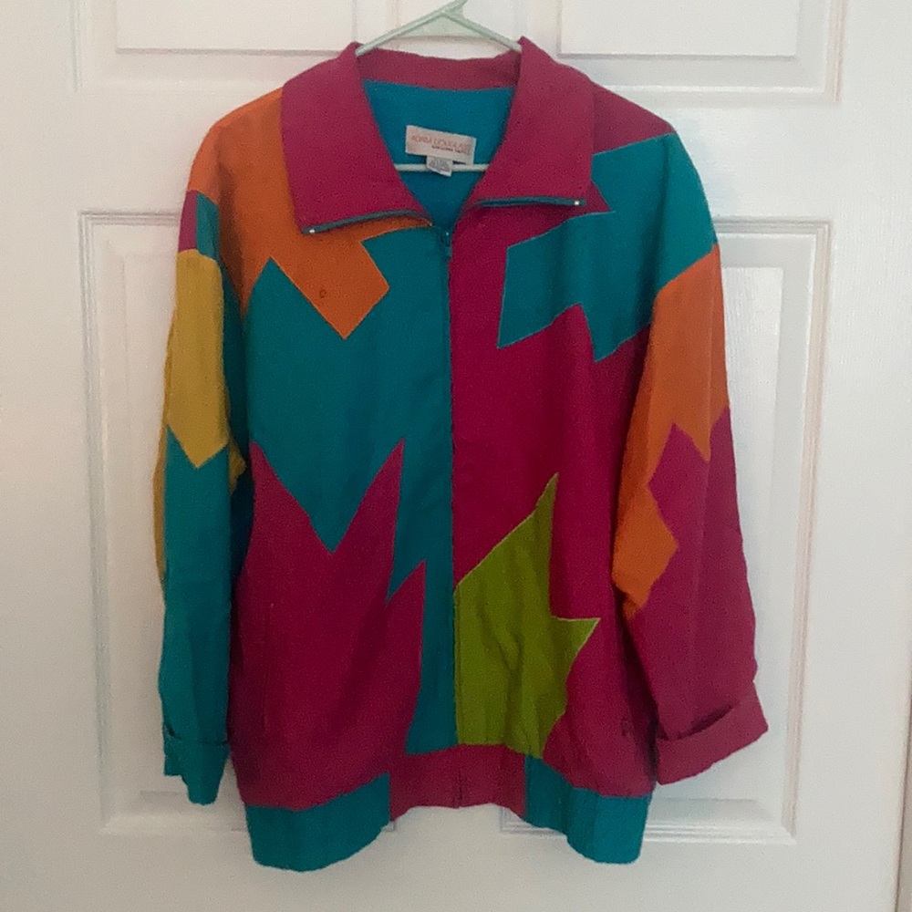 Vintage Retro 80’s Zip-up Jacket